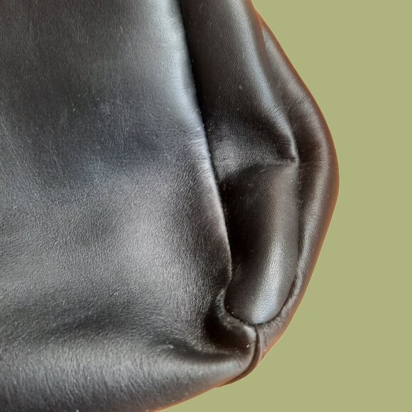 Marc By Marc Jacobs Leather Tote Bag Large Black Beige Two Tone Handbag - Picture 5 of 12